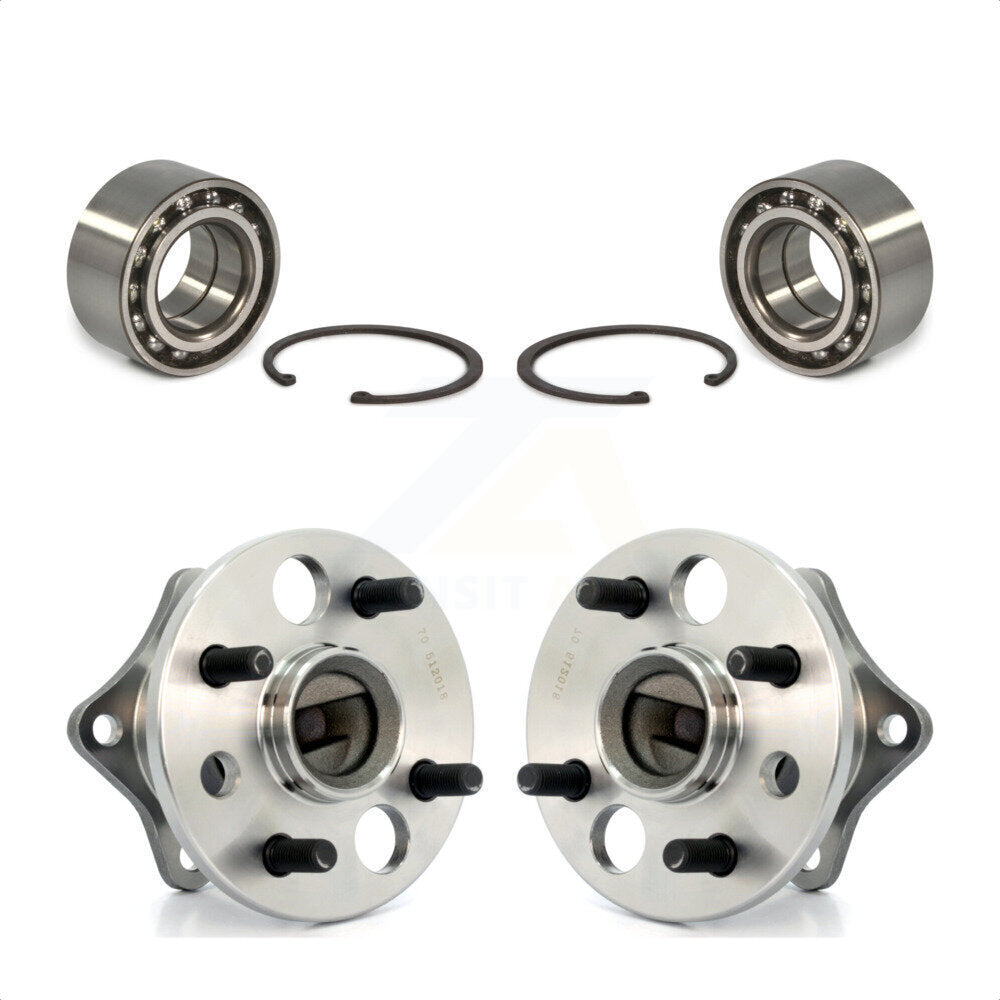Front Rear Wheel Bearing And Hub Assembly Kit For Toyota Corolla Prizm Chevrolet Geo Non-ABS K70-101527