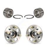 Front Rear Wheel Bearing And Hub Assembly Kit For 1996 Honda Civic HX with Drum rear brakes 4-Wheel ABS K70-101538