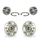Front Rear Wheel Bearing And Hub Assembly Kit For 2004 Honda Civic SiR K70-101547