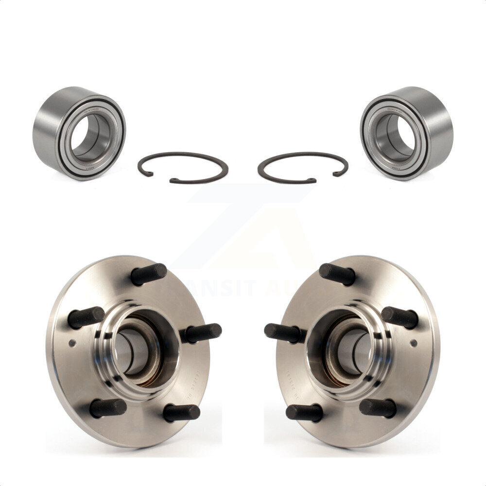 Front Rear Wheel Bearing And Hub Assembly Kit For 2001-2006 Hyundai Santa Fe FWD with Non-ABS K70-101553