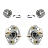 Front Rear Wheel Bearing And Hub Assembly Kit For 1998-2002 Honda Accord 2.3L with Drum rear brakes Non-ABS K70-101562