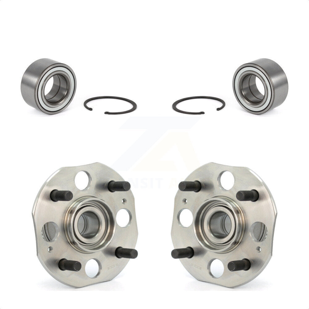 Front Rear Wheel Bearing And Hub Assembly Kit For 1998-2002 Honda Accord 2.3L with 4-Wheel ABS K70-101563