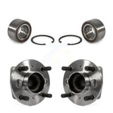 Front Rear Wheel Bearing And Hub Assembly Kit For 2011-2013 Ford Fiesta K70-101573