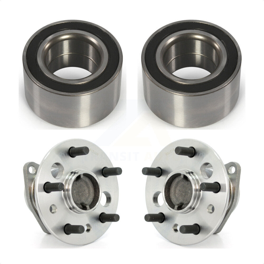 Front Rear Wheel Bearing And Hub Assembly Kit For 2004 Toyota Camry Non-ABS Excluding Vehicles Manufactured In Japan K70-101582