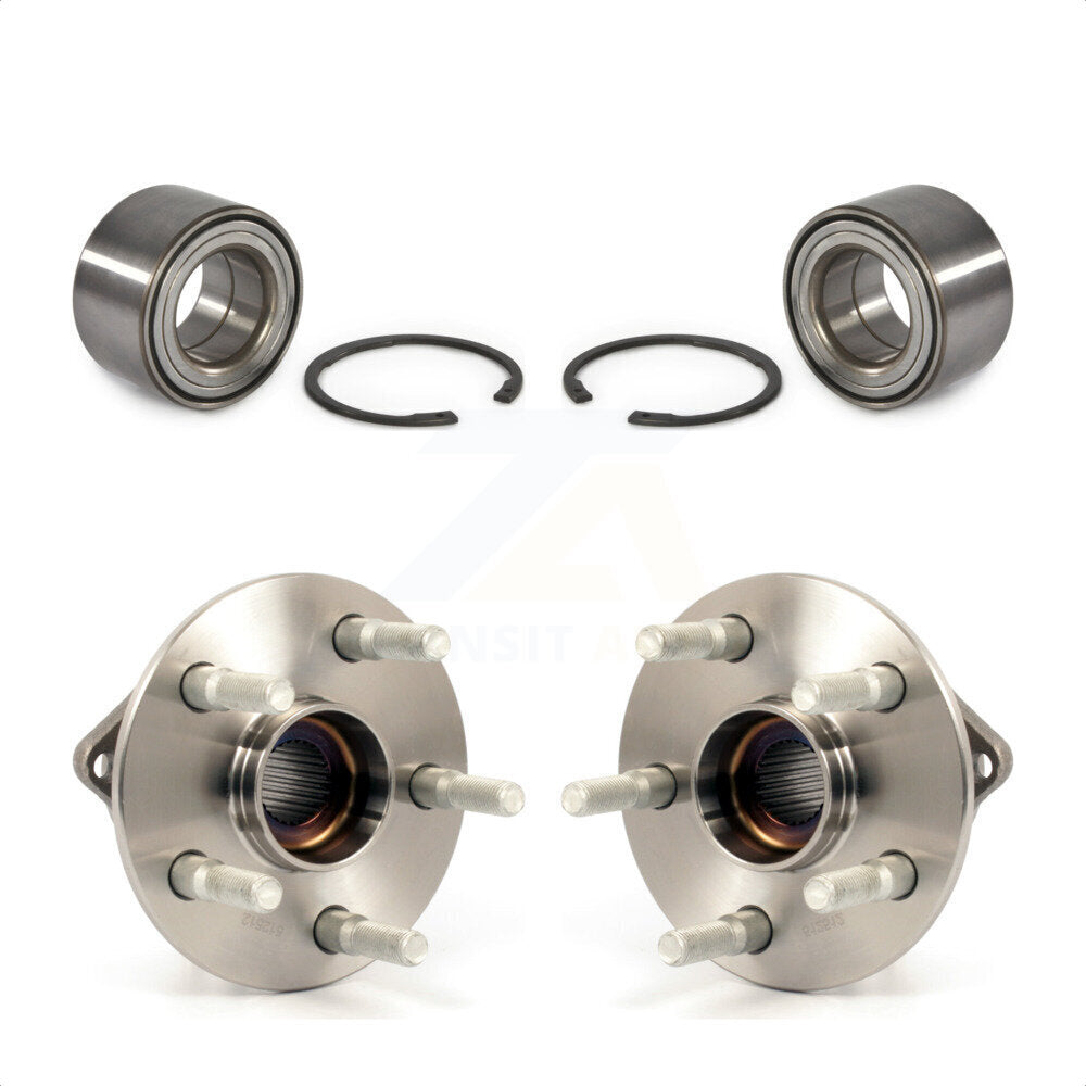 Front Rear Wheel Bearing And Hub Assembly Kit For 2003-2006 Toyota Matrix Pontiac Vibe AWD K70-101604