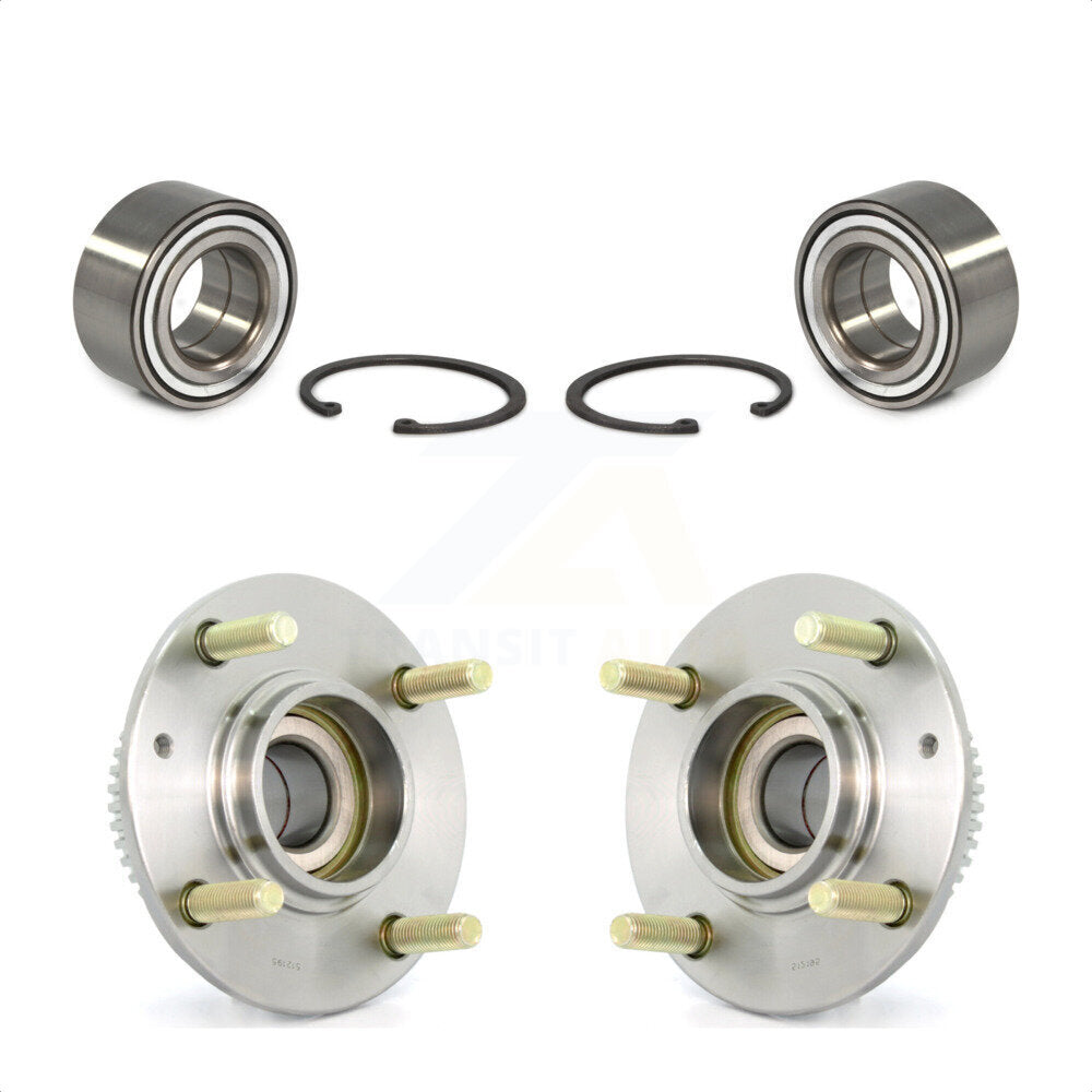 Front Rear Wheel Bearing And Hub Assembly Kit For Hyundai Elantra Kia Spectra Spectra5 4-Wheel ABS K70-101616