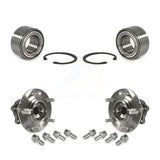 Front Rear Wheel Bearing And Hub Assembly Kit For 2007-2013 Mitsubishi Outlander AWD Without 7 Passenger Seating K70-101637