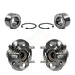 Front Rear Wheel Bearing And Hub Assembly Kit For 2008-2010 Hyundai Elantra Non-ABS K70-101647