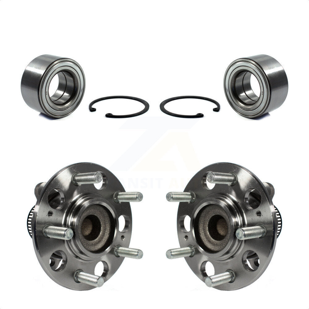 Front Rear Wheel Bearing And Hub Assembly Kit For 2008-2010 Hyundai Elantra Non-ABS K70-101647