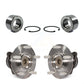 Front Rear Wheel Bearing And Hub Assembly Kit For 2010 Kia Soul Non-ABS K70-101649