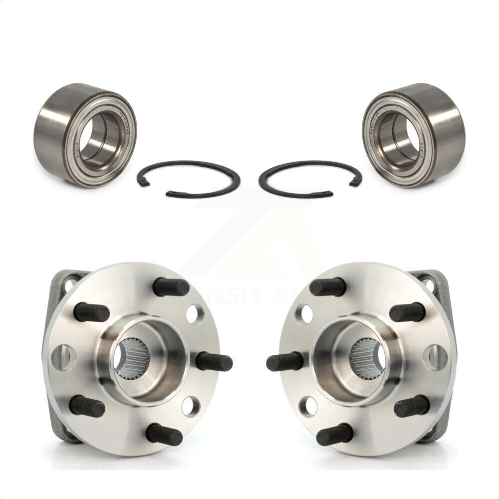 Front Rear Wheel Bearing And Hub Assembly Kit For 2002-2008 Jaguar X-Type K70-101661