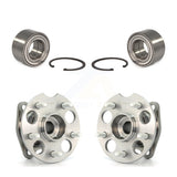 Front Rear Wheel Bearing And Hub Assembly Kit For 2008-2013 Toyota Highlander AWD K70-101662