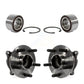 Front Rear Wheel Bearing And Hub Assembly Kit For Ford Focus Without Active Park Assist K70-101676