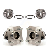 Front Rear Wheel Bearing And Hub Assembly Kit For 2010-2011 Nissan Versa 4-Wheel ABS K70-101682