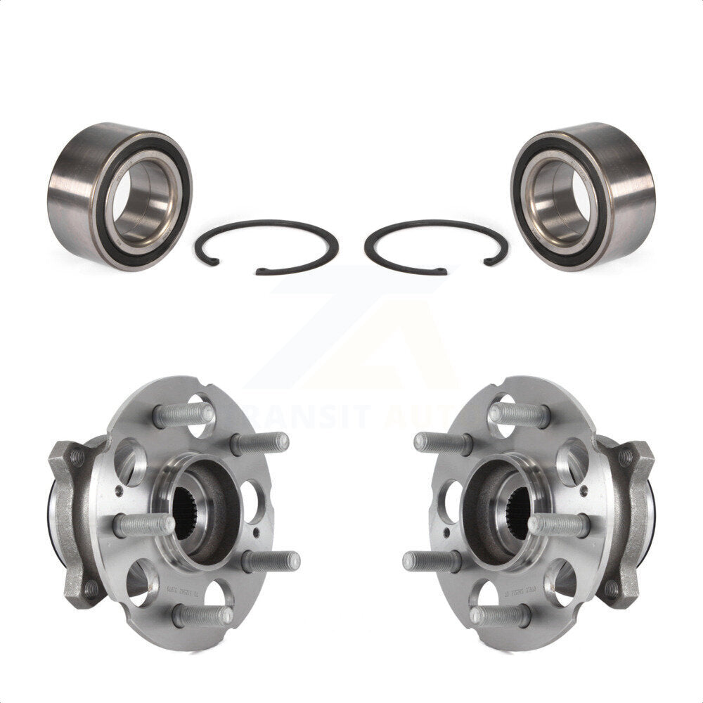 Front Rear Wheel Bearing And Hub Assembly Kit For 2015-2019 Acura TLX AWD K70-101691