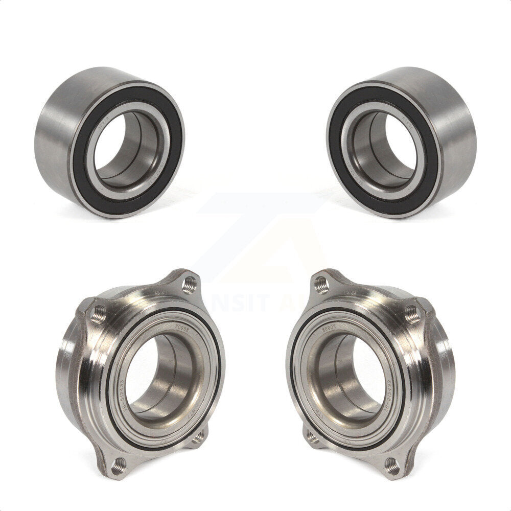 Front Rear Wheel Bearing And Hub Assembly Kit For 2010-2010 Mercedes-Benz C300 C250 AWD K70-101699