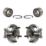 Front Rear Wheel Bearing And Hub Assembly Kit For 2016-2018 Honda Civic 2.0L with Naturally Aspirated K70-101764