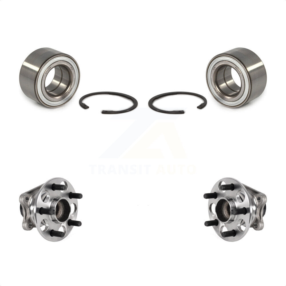 Front Rear Wheel Bearing And Hub Assembly Kit For 2018-2019 Toyota Prius Prime With AISIN K70-101802