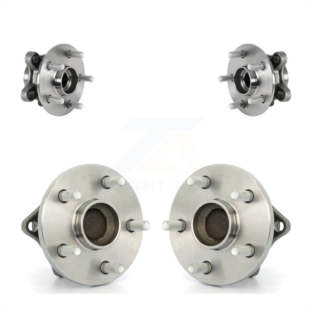 Front Rear Wheel Bearing & Hub Assembly Kit For 2019 Toyota Corolla Sedan with 2.0L K70-101832