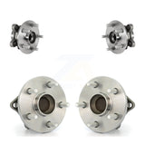 Front Rear Wheel Bearing & Hub Assembly Kit For 2019 Toyota Corolla Sedan with 2.0L K70-101832