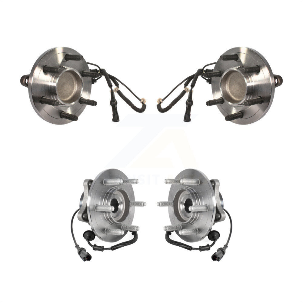 Front Rear Wheel Bearing & Hub Assembly Kit For 2007-2010 Ford Expedition Lincoln Navigator RWD K70-101852