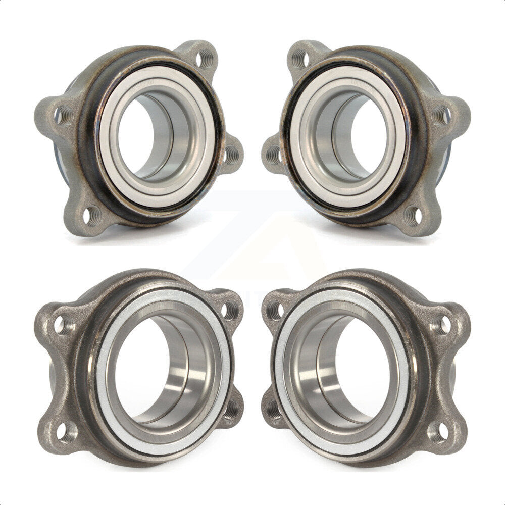 Front Rear Wheel Bearing & Hub Assembly Kit For 2002-2007 Audi A4 Quattro With Inner Ring Length of 19mm Module K70-101921