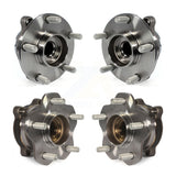 Front Rear Wheel Bearing & Hub Assembly Kit For 2006-2008 INFINITI M35 RWD K70-101992