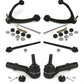 Front Suspension Control Arm And Ball Joint Assembly Steering Tie Rod End Stabilizer Bar Link Kit (8Pc) For Chevrolet Silverado 1500 GMC Tahoe Sierra Suburban Yukon Cadillac XL Avalanche Escalade ESV EXT 7-1/4" Length K72-100117