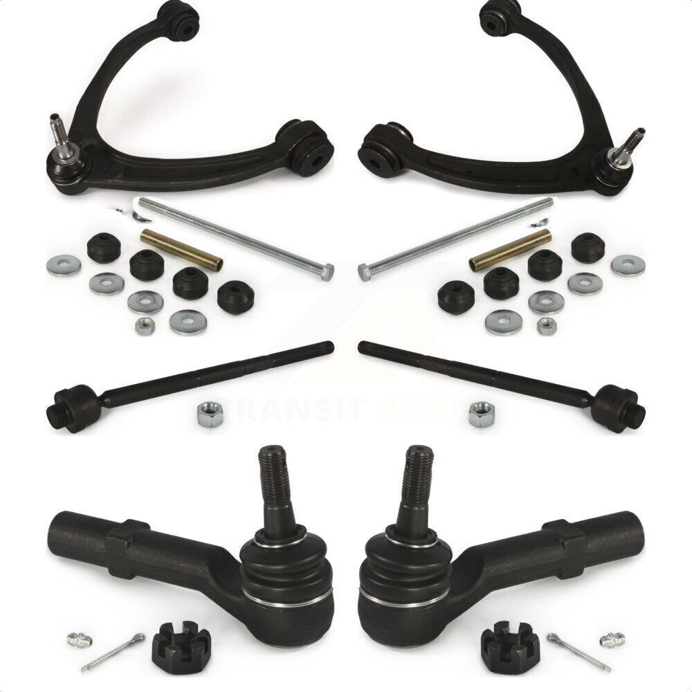 Front Suspension Control Arm And Ball Joint Assembly Steering Tie Rod End Stabilizer Bar Link Kit (8Pc) For Chevrolet Silverado 1500 GMC Tahoe Sierra Suburban Yukon Cadillac XL Avalanche Escalade ESV EXT 7-1/4" Length K72-100117