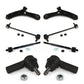 Front Suspension Control Arm And Ball Joint Assembly Steering Tie Rod End Stabilizer Bar Link Kit (8Pc) For 2007-2013 Suzuki SX4 With 16mm Diameter Coarse Thread K72-100124