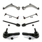 Front Suspension Control Arm And Ball Joint Assembly Steering Tie Rod End Stabilizer Bar Link Kit (8Pc) For Chevrolet Malibu Pontiac G6 Contains Rear Bushings K72-100125