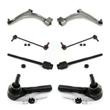Front Suspension Control Arm And Ball Joint Assembly Steering Tie Rod End Stabilizer Bar Link Kit (8Pc) For Chevrolet Malibu Pontiac G6 Contains Rear Bushings K72-100125