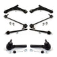 Front Suspension Control Arm And Ball Joint Assembly Steering Tie Rod End Stabilizer Bar Link Kit (8Pc) For 2008-2010 Chrysler Town & Country Dodge Grand Caravan K72-100126