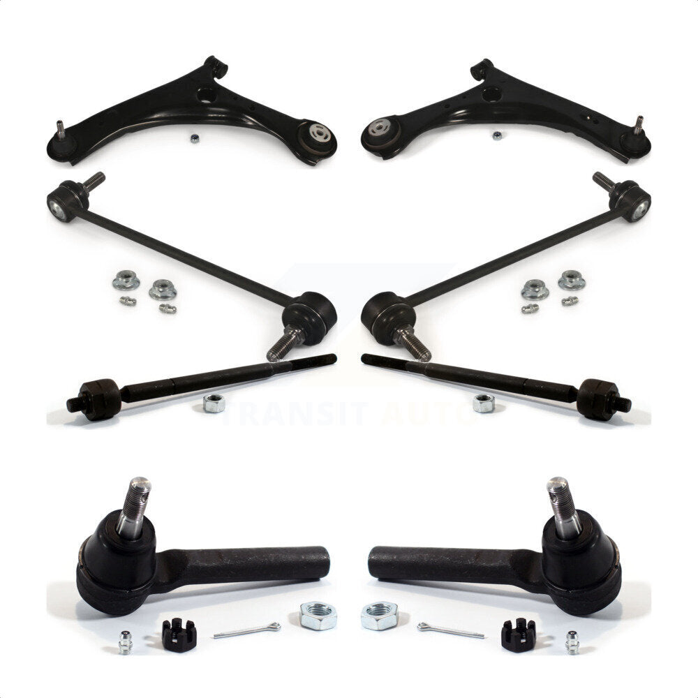 Front Suspension Control Arm And Ball Joint Assembly Steering Tie Rod End Stabilizer Bar Link Kit (8Pc) For 2008-2010 Chrysler Town & Country Dodge Grand Caravan K72-100126