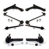 Front Suspension Control Arm And Ball Joint Assembly Steering Tie Rod End Stabilizer Bar Link Kit (8Pc) For 2008-2010 Chrysler Town & Country Dodge Grand Caravan K72-100126