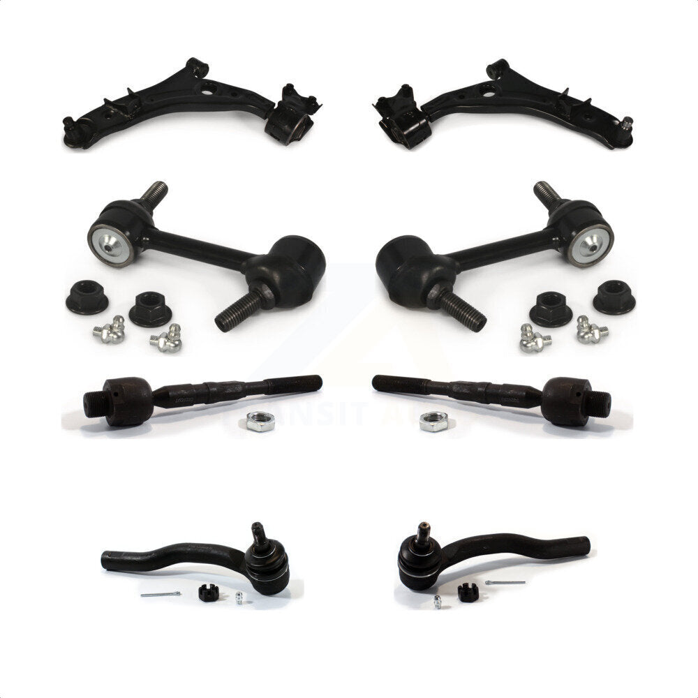Front Suspension Control Arm And Ball Joint Assembly Steering Tie Rod End Stabilizer Bar Link Kit (8Pc) For Ford Edge Lincoln MKX K72-100154
