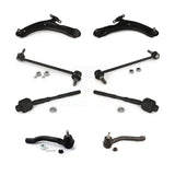 Front Suspension Control Arm And Ball Joint Assembly Steering Tie Rod End Stabilizer Bar Link Kit (8Pc) For 2008-2013 Nissan Rogue K72-100165