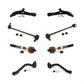 Front Suspension Control Arm And Ball Joint Assembly Steering Tie Rod End Stabilizer Bar Link Kit (8Pc) For 2012-2013 Hyundai Sonata SE 12.64" Center To Length K72-100685