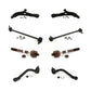 Front Suspension Control Arm And Ball Joint Assembly Steering Tie Rod End Stabilizer Bar Link Kit (8Pc) For Hyundai Sonata Kia Optima K72-100686