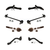 Front Suspension Control Arm And Ball Joint Assembly Steering Tie Rod End Stabilizer Bar Link Kit (8Pc) For Hyundai Sonata Kia Optima Cadenza K72-100689