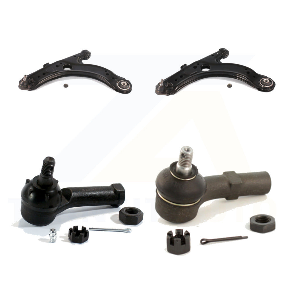 Front Suspension Control Arm And Tie Rod End Kit For Volkswagen Jetta Beetle Golf City K72-101010