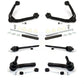 Front Suspension Control Arm And Ball Joint Assembly Steering Tie Rod End Stabilizer Bar Link Kit For Chevrolet Silverado 1500 GMC Tahoe Sierra Suburban Yukon Avalanche XL Cadillac Classic Escalade ESV EXT K72-101126