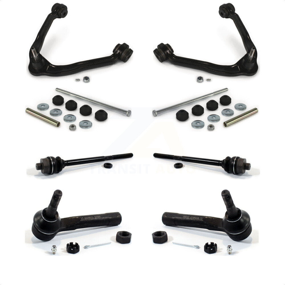 Front Suspension Control Arm And Ball Joint Assembly Steering Tie Rod End Stabilizer Bar Link Kit For Chevrolet Silverado 1500 GMC Tahoe Sierra Suburban Yukon Avalanche XL Cadillac Classic Escalade ESV EXT K72-101128