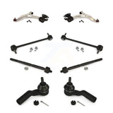 Front Suspension Control Arm And Ball Joint Assembly Steering Tie Rod End Stabilizer Bar Link Kit (8Pc) For Ford Focus C-Max K72-101130