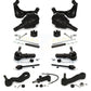 Front Control Arms Assembly And Lower Ball Joints Tie Rods Link Sway Bar Suspension Kit (13Pc) For Chevrolet Silverado 2500 HD GMC Sierra 3500 Hummer H2 Classic 1500 Suburban Yukon XL K72-101176