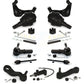 Front Control Arms Assembly And Lower Ball Joints Tie Rods Link Sway Bar Suspension Kit (13Pc) For 2007-2007 Chevrolet Silverado 2500 HD Classic GMC Sierra 3500 3 Groove Spline K72-101177