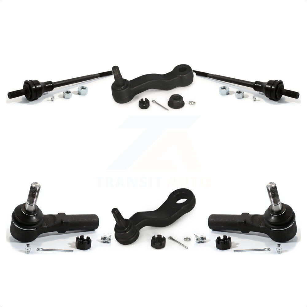 Front Tie Rod End Ball Joints Idler Arm Pitman Kit For 2018-2019 GMC Savana 3500 2500 3 Groove Spline K72-101270