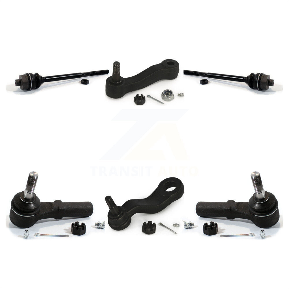 Front Tie Rod End Ball Joints Idler Arm Pitman Kit For 2007-2007 Chevrolet Silverado 2500 HD Classic GMC Sierra 3500 1500 3 Groove Spline K72-101280
