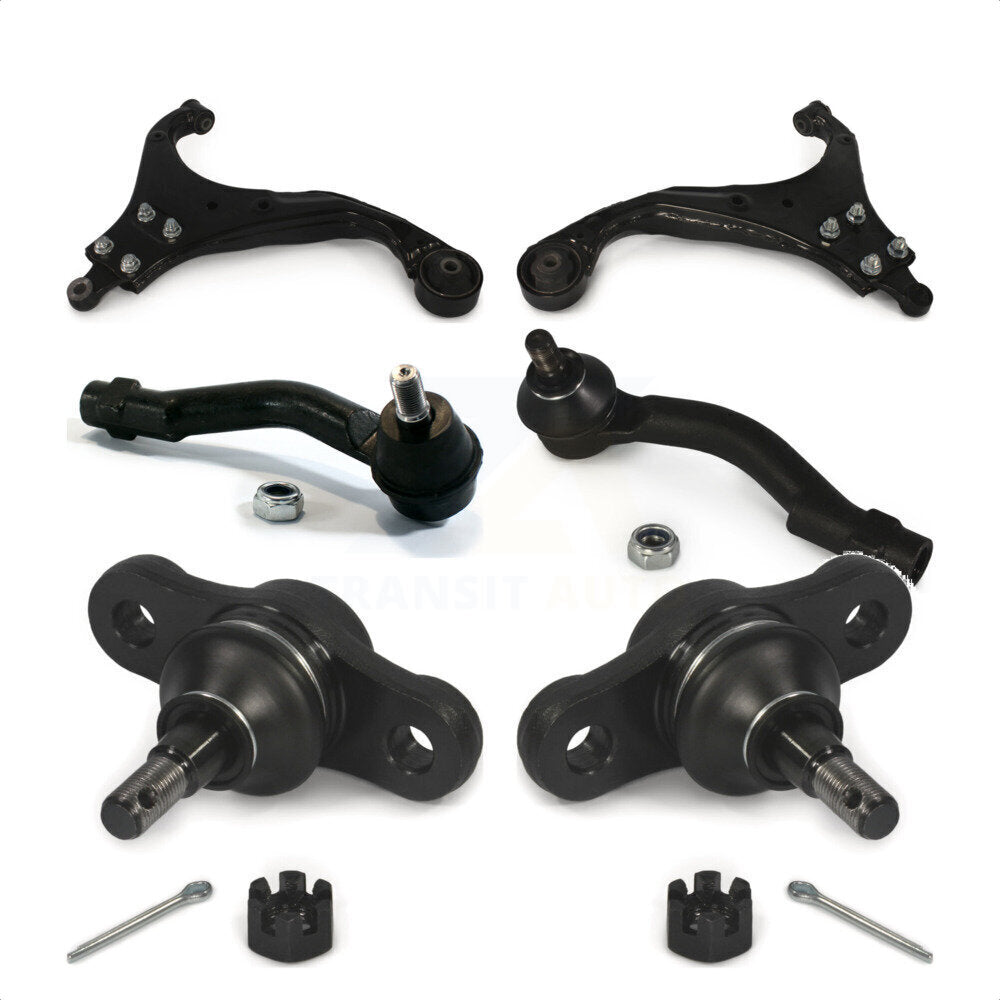 Front Suspension Control Arm With Tie Rod End And Ball Joint Kit (6Pc) For Kia Sportage Hyundai Tucson K72-101282
