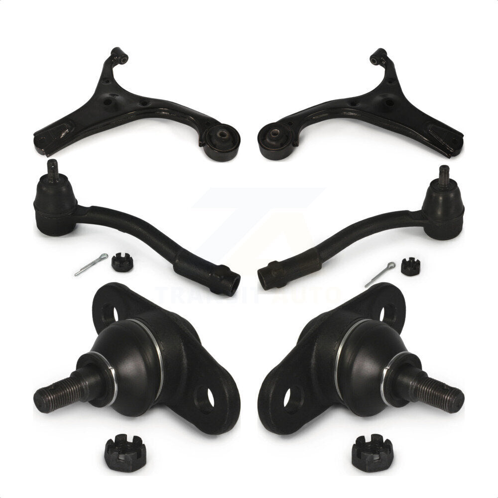 Front Suspension Control Arm With Tie Rod End And Ball Joint Kit (6Pc) For Hyundai Accent K72-101283